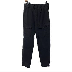 Anthropologie On the Road Black Pull On Cargo Pockets Jogger Pants Size XL